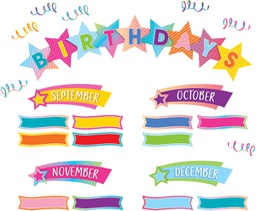 [TCR8755] Colorful Vibes Birthdays Mini Bulletin Board (25.5''=64.7cm)(72pcs)
