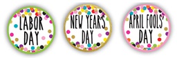 [TCR8763] Confetti Holidays and Special Events Calendar Days