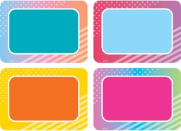 [TCRX8783] Colorful Vibes Name Tags/Labels - Multi-Pack (7.5cm x 10cm)  (36 pcs.)