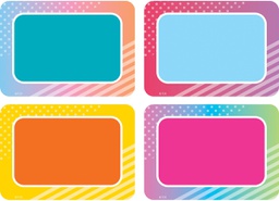 [TCRX8783] Colorful Vibes Name Tags/Labels - Multi-Pack (7.5cm x 10cm)  (36 pcs.)