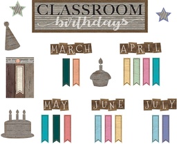 [TCR8817] Home Sweet Classroom Birthdays Mini Bulletin Board 21''x6''(53.3cmx15.2cm)(58pcs)