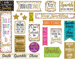 [TCR8962] Confetti Sparkle and Shine Mini Bulletin Board 21&quot; x 6&quot;(53.3cmx15.2cm) (24pcs)
