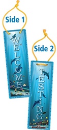 [TCRX5065] WY Welcome/Testing Door Sign 22 1/2cm.x 71/2cm.(1 pc.)