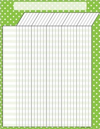 [TCRX7660] Lime Polka Dots Incentive Chart ( 55cm x 43cm)