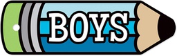 [TNTX10112] PLASTIC HALL PASS BOYS PENCIL 20cm.x 6cm.(1 pc.)