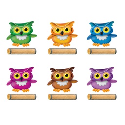 [TX10652] Bright Owls Accents Variety Pk.6 designs+36 logs (15.5cm)   (72 pcs)