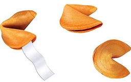 [TX10837] Fortune Cookies Mini Accents Variety pk.6 designs 3'' (7.5cm) (54 pcs)