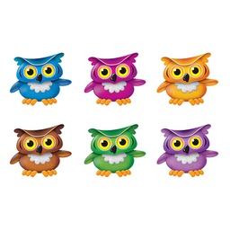 [TX10875] Bright Owls Mini Accent Variety pk 6 design 3'' (7.5cm) (36 pcs)
