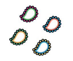 [TX10899] Perfectly Paisley Mini Accent Variety pk 4 designs/ 9 of each(7.5cm)  (36 pcs.)