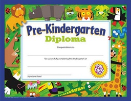 [TX17004] Pre-Kindergarten Diploma (21.5cm x 28cm)    (30 sheets)