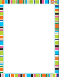 [TX27345] Stripe-tacular Party Time Chart Wipe -Off (55cmx 43cm)