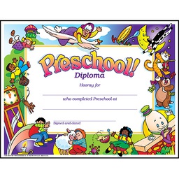 [TX345] Preschool! Diploma 21 1/2cm x 28cm.(30 sheets)
