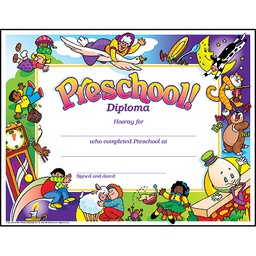 [TX345] Preschool! Diploma 21 1/2cm x 28cm.(30 sheets)