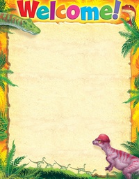 [TX38493] Welcome Discovering Dinosaurs Chart (55cm.x 43cm.)
