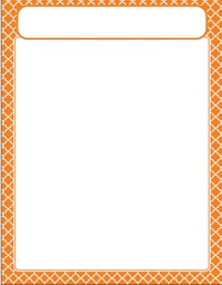 [TX38605] Moroccan Orange Chart (55cm.x 43cm.)