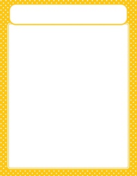 [TX38619] Polka Dots Yellow Chart (55cmx 43cm)