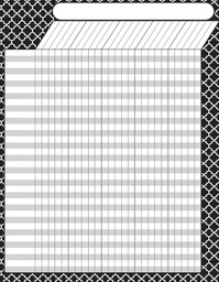 [TX73391] Moroccan Black Incentive Charts (55cm.x 43cm.)