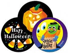 [TX930] Halloween (Licorice) Large Round Stinky Stickers (4 sheets)
