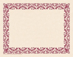 [VAX916] Art Deco Plum - Border Paper (21.5cm x 28cm)   (50 pk.)