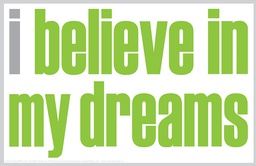 [ISM026N] I BELIEVE IN MY DREAMS ENCOURAGEMENT NOTES (20 pcs.)