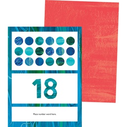 [CDX145132] ERIC CARLE NUMBERS LEARNING CARDS  (14cm x 10.5cm)      (63 cards)
