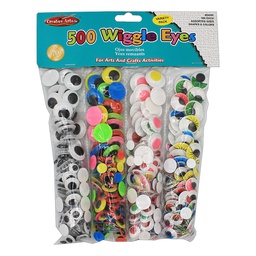 [CHL64595] WIGGLE EYES CLASSPACK  125 Each of 4 different wiggle eye style