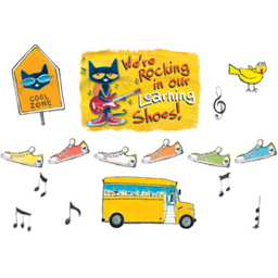 [EP62383] Pete the Cat We’re Rocking in Our Learning Shoes Bulletin Board (46pcs)