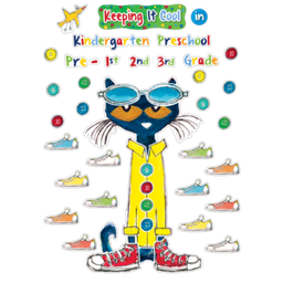 [EP63922] Pete the Cat Keeping It Cool In… Bulletin Board set (65pcs)