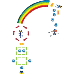[EPX77543] Pete the Cat Rainbow Boogie Sensory Path (44pcs)