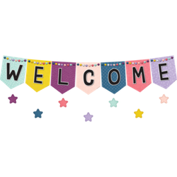 [TCR9022] Oh Happy Day Pennants Welcome Bulletin Board(60pcs)