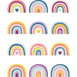 [TCR9040] Oh Happy Day Rainbows Mini Accents 2.6” (6.7 cm)