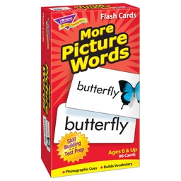 [T53005] More Picture Words Flash Cards Two-sided (96cards)