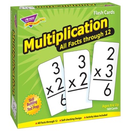 [T53203] Multiplication 0-12 All Facts Two-sided (169cards)