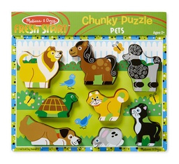 [MDX3724] Pets Chunky Puzzle Ages:2+ (8pcs) (9cmx7cm)