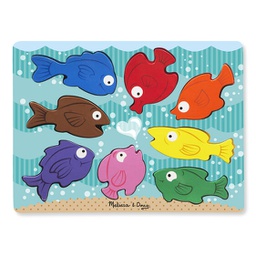 [MD9003] Colorful Fish Chunky Puzzle Age:2+ (8pcs)(6cmx11cm)