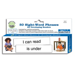 [ELPX133025] 50 Sight Word Phrases For Developing Readers Gr.Prek-2 (Age 4-7) (5cm x 20.3cm)