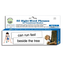 [ELPX133027] 50 Sight Word Phrases For Transitional Readers Gr.1-4 (Ages 6-9)   (5cm x 20.3cm)