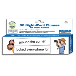 [ELPX133028] 50 Sight Word Phrases For Fluent Readers Gr.1-4 (Ages 6-9)   (5cm x 20.3cm)