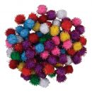 [PAC811601] POMS ASSORTED GLITTER 0.5 IN 80CT