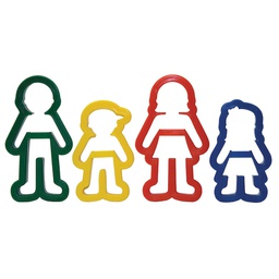 [PXAC9786] CLAY CUTTER SET ASST PEOPLE SHAPES 4CT