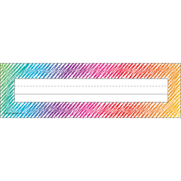 [TCRX2690] Colorful Scribble Name Plates (36/PACK)