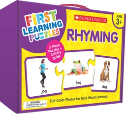 [9781338630527] First Learning Puzzles: Rhyming (AGE 3+) (25pcs)