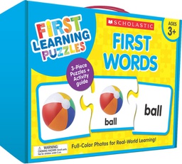 [9781338630541] First Learning Puzzles: First Words (AGE 3+) (25pcs)