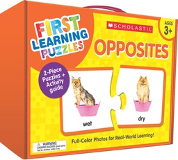 [9781338630558] First Learning Puzzles: Opposites (AGE 3+) (25pcs)