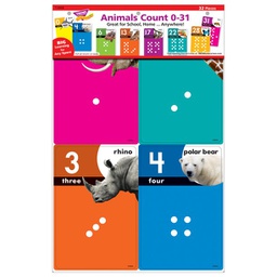 [T19008] Animals Count 0-31 Learning Set (32 pcs)