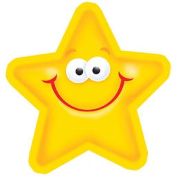 [T10589] SMILEY STARS Mini Accents  3&quot; (7.6 cm)  36 pcs