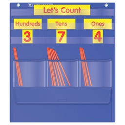 [9780545114820] COUNTING CADDIE AND PLACE VALUE POCKET CHART GR K-3 15&quot; x 17&quot; (38cm x 43cm)