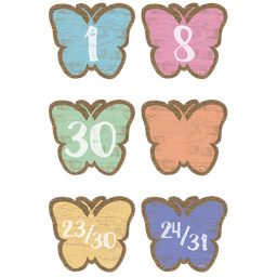 [TCR8549] Home Sweet Classroom Butterflies Calendar Days (36/pkg)