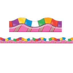 [EU845152] CANDY LAND DIMENSIONAL LOOK  EXTRA-WIDE Border 37' x 3.25&quot;  (11.25m x 8.25cm)