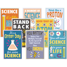 [MCP175] SCIENCE FUN CHARTS Bulletin Board  (8 posters)(43cm x 28cm)